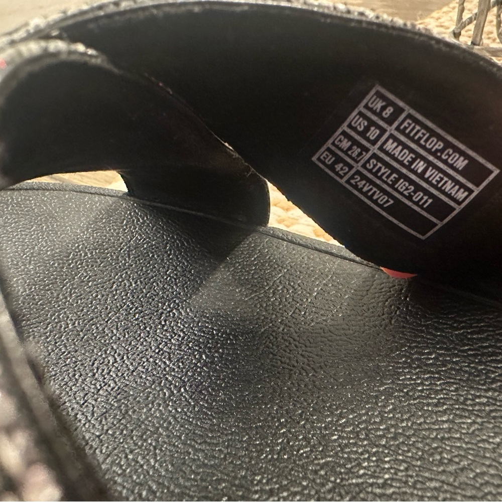 “Fitflop” Black and Silver crystal embellished Sandals - Picture 9 of 14